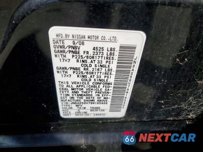 Zdjęcie 13 z 13 samochodu: 2009 NISSAN ROGUE S VIN:JN8AS58V79W165988 - miniatura