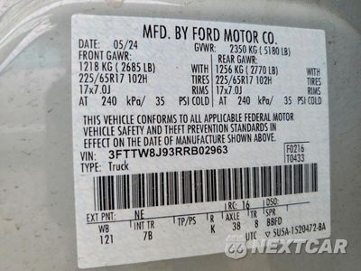 Zdjęcie 12 z 12 samochodu: 2024 FORD MAVERICK XLT VIN:3FTTW8J93RRB02963 - miniatura