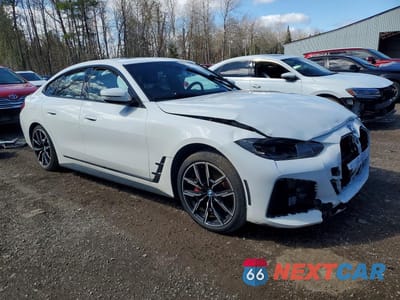 Czwarte zdjęcie samochodu z boku: 2023 BMW I4 EDRIVE 40 VIN:WBY73AW09PFN63234 - miniatura