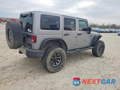 Trzecie zdjęcie samochodu z tyłu: 2014 JEEP WRANGLER UNLIMITED SAHARA VIN:1C4BJWEG7EL296431 - miniatura