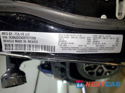 Zdjęcie 14 z 14 samochodu: 2025 JEEP COMPASS LIMITED VIN:3C4NJDCN3ST577290 - miniatura
