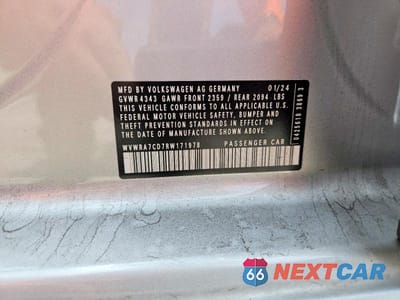 Zdjęcie 13 z 13 samochodu: 2024 VOLKSWAGEN GTI SE VIN:WVWRA7CD7RW171978 - miniatura