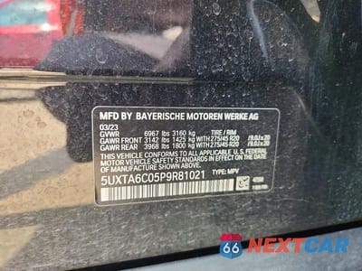 Zdjęcie 14 z 14 samochodu: 2023 BMW X5 XDRIVE45E VIN:5UXTA6C05P9R81021 - miniatura