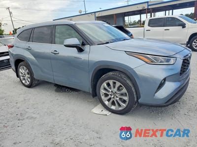 Czwarte zdjęcie samochodu z boku: 2020 TOYOTA HIGHLANDER HYBRID LIMITED VIN:5TDYARAH9LS000590 - miniatura
