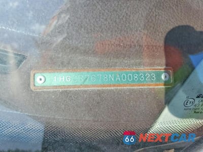 Zdjęcie 12 z 12 samochodu: 1992 HONDA ACCORD EX VIN:1HGCB7678NA008323 - miniatura