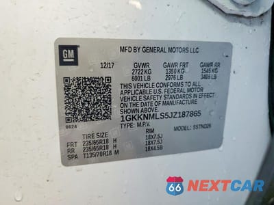 Zdjęcie 14 z 14 samochodu: 2018 GMC ACADIA SLT-1 VIN:1GKKNMLS5JZ187865 - miniatura