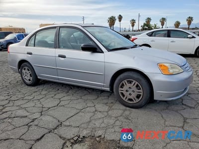 Czwarte zdjęcie samochodu z boku: 2001 HONDA CIVIC LX VIN:JHMES16591S010135 - miniatura