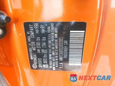 Zdjęcie 12 z 12 samochodu: 2012 HYUNDAI VELOSTER BASE VIN:KMHTC6AD0CU031931 - miniatura