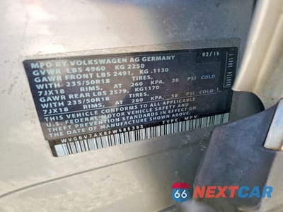 Zdjęcie 13 z 13 samochodu: 2015 VOLKSWAGEN TIGUAN S VIN:WVGBV7AX8FW585393 - miniatura