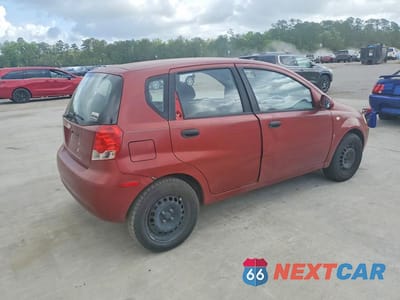 Trzecie zdjęcie samochodu z tyłu: 2007 CHEVROLET AVEO BASE VIN:KL1TD66607B729461 - miniatura