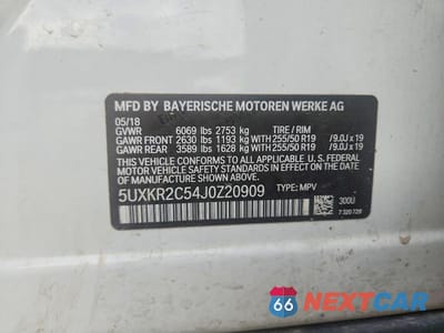 Zdjęcie 13 z 13 samochodu: 2018 BMW X5 SDRIVE35I VIN:5UXKR2C54J0Z20909 - miniatura