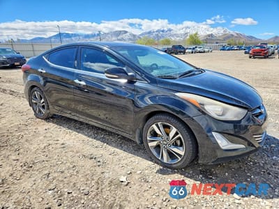 Czwarte zdjęcie samochodu z boku: 2015 HYUNDAI ELANTRA VIN:KMHDH4AEXFU234445 - miniatura