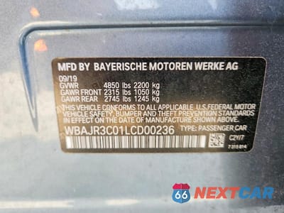 Zdjęcie 12 z 12 samochodu: 2020 BMW 530 I VIN:WBAJR3C01LCD00236 - miniatura