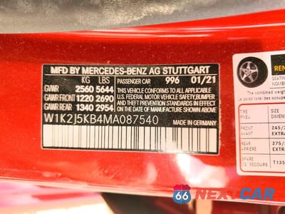 Zdjęcie 12 z 12 samochodu: 2021 MERCEDES-BENZ CLS 450 4MATIC VIN:W1K2J5KB4MA087540 - miniatura