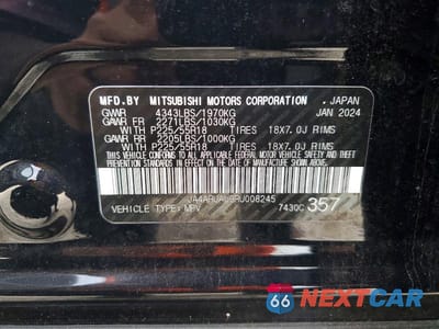 Zdjęcie 14 z 14 samochodu: 2024 MITSUBISHI OUTLANDER SPORT S VIN:JA4ARUAU9RU008245 - miniatura