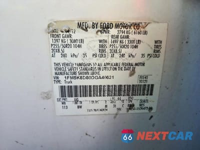 Zdjęcie 13 z 13 samochodu: 2013 FORD EXPLORER XLT VIN:1FM5K8D80DGA40621 - miniatura