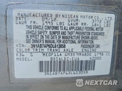 Zdjęcie 23 z 24 samochodu: 2013 NISSAN SENTRA S VIN:3N1AB7AP6DL613058 - miniatura