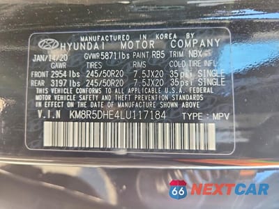 Zdjęcie 14 z 14 samochodu: 2020 HYUNDAI PALISADE LIMITED VIN:KM8R5DHE4LU117184 - miniatura