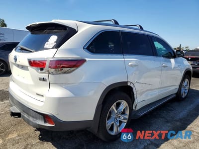 Trzecie zdjęcie samochodu z tyłu: 2016 TOYOTA HIGHLANDER HYBRID LIMITED PLATINUM VIN:5TDDCRFH0GS020279 - miniatura