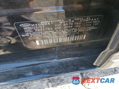 Zdjęcie 12 z 12 samochodu: 2018 HYUNDAI IONIQ SEL VIN:KMHC75LC0JU067215 - miniatura