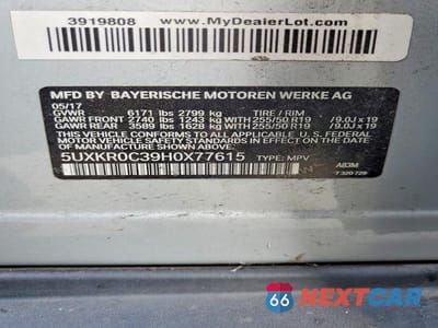 Zdjęcie 14 z 14 samochodu: 2017 BMW X5 XDRIVE35I VIN:5UXKR0C39H0X77615 - miniatura