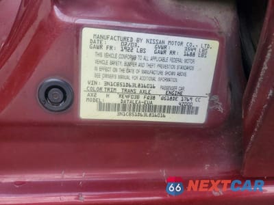 Zdjęcie 12 z 12 samochodu: 2003 NISSAN SENTRA XE VIN:3N1CB51D63L816016 - miniatura