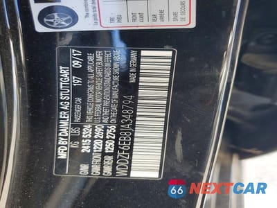 Zdjęcie 12 z 12 samochodu: 2018 MERCEDES-BENZ E 43 4MATIC AMG VIN:WDDZF6EB8JA348794 - miniatura