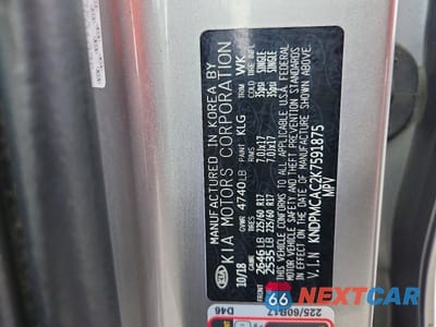 Zdjęcie 13 z 13 samochodu: 2019 KIA SPORTAGE LX VIN:KNDPMCAC2K7591875 - miniatura