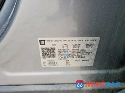 Zdjęcie 14 z 14 samochodu: 2020 GMC TERRAIN SLT VIN:3GKALPEV8LL205344 - miniatura