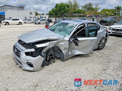 2018 INFINITI Q50 3.0T LUXE JN1EV7AR4JM610249 - główne zdjęcie licytacji z USA - miniatura