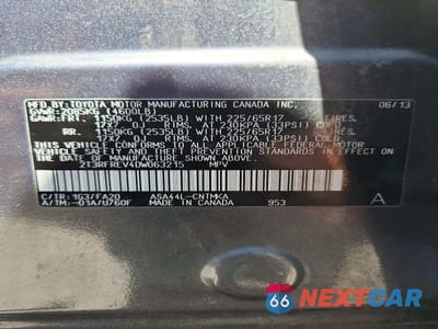 Zdjęcie 13 z 13 samochodu: 2013 TOYOTA RAV4 XLE VIN:2T3RFREV4DW063215 - miniatura