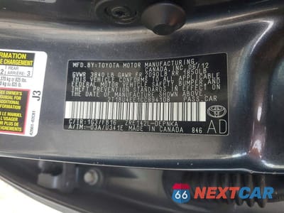 Zdjęcie 12 z 12 samochodu: 2012 TOYOTA COROLLA LE VIN:2T1BU4EE1CC894108 - miniatura