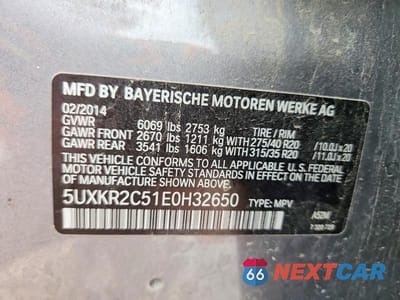 Zdjęcie 14 z 14 samochodu: 2014 BMW X5 SDRIVE35I VIN:5UXKR2C51E0H32650 - miniatura
