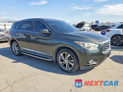 Czwarte zdjęcie samochodu z boku: 2013 INFINITI JX35 BASE VIN:5N1AL0MM3DC328991 - miniatura