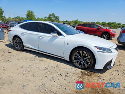 Czwarte zdjęcie samochodu z boku: 2018 LEXUS LS 500 F SPORT VIN:JTHB51FF8J5005753 - miniatura