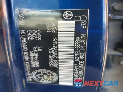 Zdjęcie 12 z 12 samochodu: 2005 TOYOTA ECHO BASE VIN:JTDBT123850387398 - miniatura