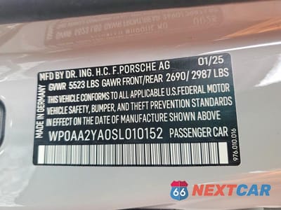 Zdjęcie 13 z 13 samochodu: 2025 PORSCHE PANAMERA VIN:WP0AA2YA0SL010152 - miniatura