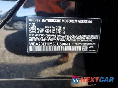 Zdjęcie 12 z 12 samochodu: 2025 BMW 740 I VIN:WBA23EH05SCU59041 - miniatura