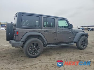 Trzecie zdjęcie samochodu z tyłu: 2022 JEEP WRANGLER UNLIMITED SPORT VIN:1C4HJXDN0NW246968 - miniatura
