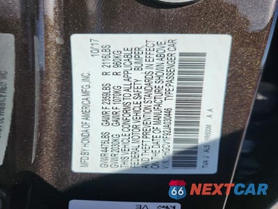 Zdjęcie 12 z 12 samochodu: 2018 HONDA ACCORD TOURING VIN:1HGCV1F92JA030446 - miniatura