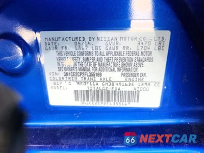 Zdjęcie 12 z 12 samochodu: 2015 NISSAN VERSA NOTE SR VIN:3N1CE2CP2FL355169 - miniatura
