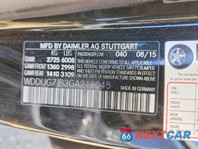 Zdjęcie 12 z 12 samochodu: 2016 MERCEDES-BENZ S 63 AMG VIN:WDDUG7JB3GA218045 - miniatura