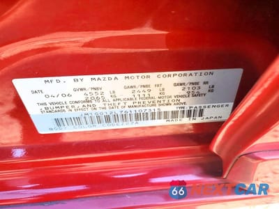 Zdjęcie 12 z 12 samochodu: 2006 MAZDA SPEED 6 VIN:JM1GG12L761107315 - miniatura