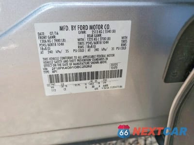 Zdjęcie 13 z 13 samochodu: 2016 FORD EDGE SE VIN:2FMPK4G91GBC25262 - miniatura
