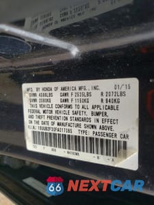 Zdjęcie 13 z 13 samochodu: 2015 ACURA TLX VIN:19UUB2F30FA017085 - miniatura