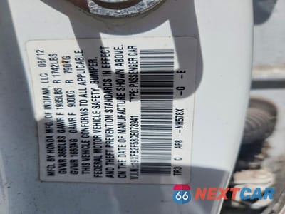Zdjęcie 12 z 12 samochodu: 2012 HONDA CIVIC LX VIN:19XFB2F58CE073941 - miniatura