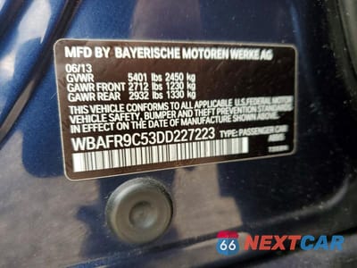 Zdjęcie 12 z 12 samochodu: 2013 BMW 550 I VIN:WBAFR9C53DD227223 - miniatura