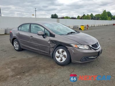 Czwarte zdjęcie samochodu z boku: 2013 HONDA CIVIC LX VIN:2HGFB2F54DH558553 - miniatura