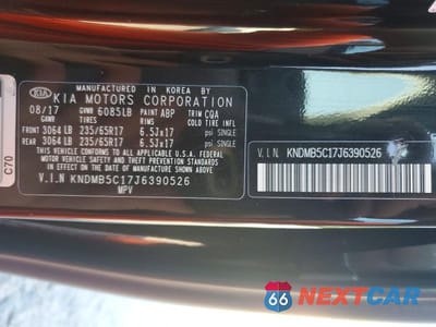 Zdjęcie 14 z 14 samochodu: 2018 KIA SEDONA LX VIN:KNDMB5C17J6390526 - miniatura