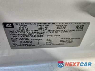 Zdjęcie 12 z 12 samochodu: 2015 CHEVROLET SILVERADO K1500 HIGH COUNTRY VIN:3GCUKTEC9FG430310 - miniatura